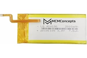 M MCMCONCEPTS MCMConcepts 2000mAh Rectangle Battery Replacement for Apple iPod Classic/Video Thin