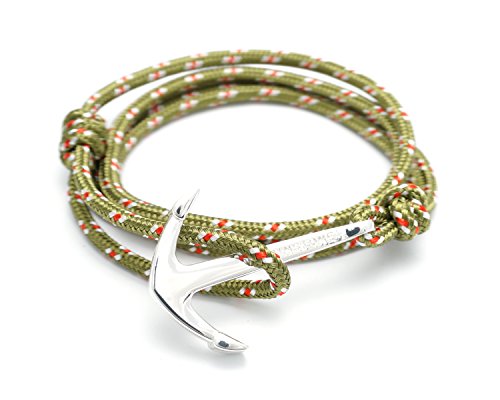 VIRGINSTONE-Silver-Anchor-Bracelets-on-Colorful-Nylon-Ropes VIRGINSTONE-Silver-Anchor-Bracelets-on-Colorful-Nylon-Ropes