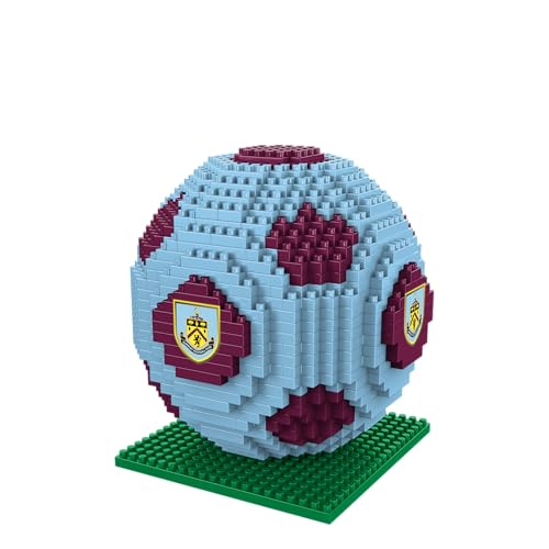 FOCO BRXLZ Burnley FC Football Premier League Championship Logo Team Bauset 3D Konstruktionsspielzeug
