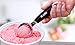 KUCHE All Ease Stainless Steel Ice Cream Scoop with Easy Trigger and Easy Clean - Large (BLACK)