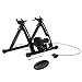 URSTAR Fluid Bike Trainer Stand, Indoor Bicycle Trainer with Flowing Resistance, 440LBS Capacity Portable Road Machine for Indoor Riding Training and Exercise (G22-Black With Flywheel)