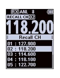 Transceptor de correa de aire VHF Icom IC A25N (canales NAV y COM)