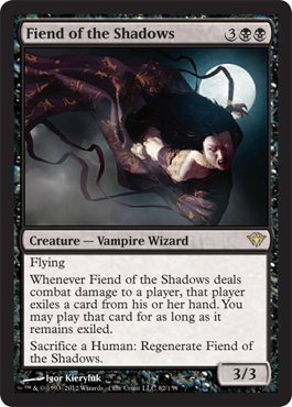 Magic: the Gathering - Fiend of the Shadows - Dark Ascension - Foil