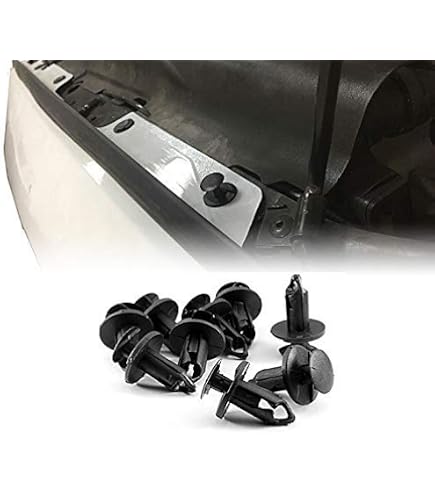 10x Front Grill Mounting Clips For Peugeot 206 & 806 – White Plastic Clips By LST