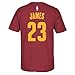 NBA Youth 8-20 Performance Game Time Team Color Player Name and Number Jersey T-Shirt (Large 14/16, LeBron James)
