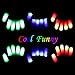 W-plus Flashing Finger Lighting Gloves LED Colorful Rave Gloves 7 Colors Light Show - Light-up Flashing Novelty Toys - Amazing Christmas Gift for Kids