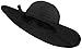 Simplicity Women's Summer UPF 50+ Roll Up Floppy Beach Hat with Ribbon Black