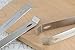 HINMAY Ice Tongs for Ice Bucket 6-Inch and 7-Inch Set 18/8 Stainless Steel Serving Tongs, Set of 4
