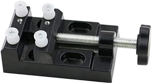 Nuokix Aluminum Alloy Mini Bench Vise Clamp Electric Grinder Clamp Bed Hardware tools
