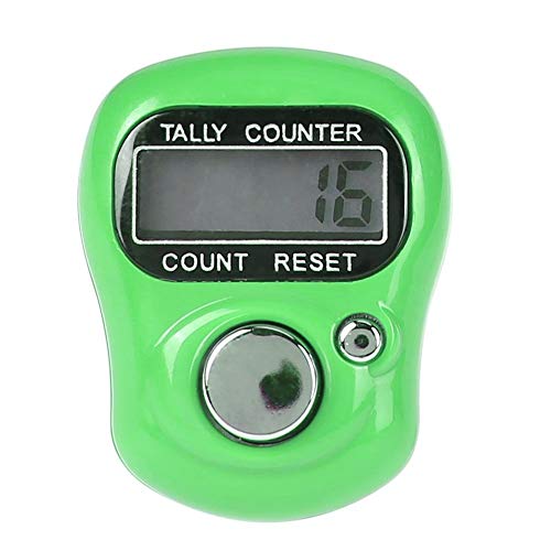 Vanpower Stitch Marker Row Finger Ring Counter LCD Electronic Tally Counter (Green)