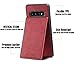 Samsung Galaxy S10 Plus Card Holder Case, S10 Plus Wallet Case Spaysi Slim, Galaxy S10 Plus Folio Leather case, Flip Cover, Gift Box, for S10 Plus (Red)