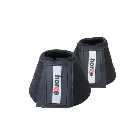 Horze-Allround-Bell-Boots-Reinforced-with-Durable-Synthetic-Suede-BlackBL-X-Large