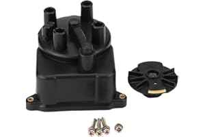 Ignition Distributor Cap & Rotor Kit Compatible with Accord Civic CR-V Civic Del Sol Integra LS GS