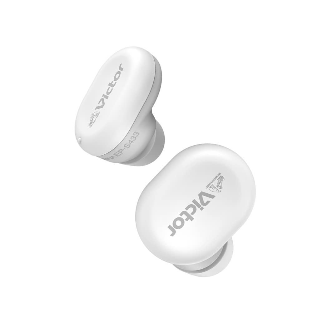 JVCケンウッド Victor 耳栓(イヤープラグ) EP-S433 最大35dBの高い遮音性能 エアクッション構造 2種類のイヤーピース付属 睡眠 仕事 勉強 通勤 ホワイト商品画像