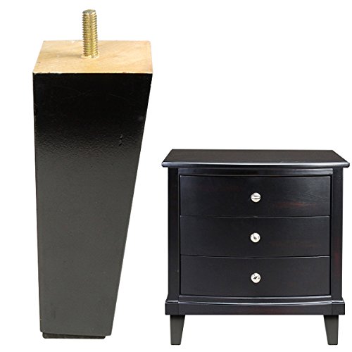 6'' Tapered Wood Furniture Legs DIY Sofa Legs Loveseat Ottoman