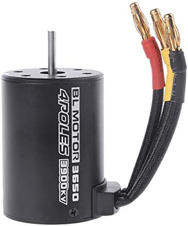 Gjyia 3650 3900KV Waterproof Brushless Electric Motor Sensorless for 1/8 1/10 RC Car Part 94123 Truck Crawler