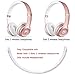 Replacement Headband Top Head Band Repair Parts Compatible with Solo3 Solo 3 Solo2 Solo 2 Wireless Over Ear Headphones (Rose Gold)