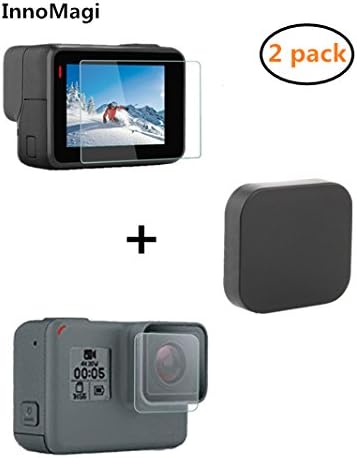 3 in 1 Accessory Kit for GoPro Hero 5 LCD Display Screen Protector + Lens Protector Film + Lens Cover for Gopro Sport Camera - InnoMagi