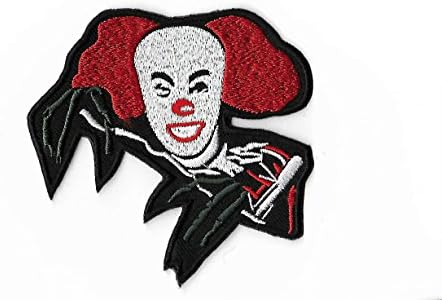 Pennywise The Dancing Clown Patch Embroidered Iron / Sew on Badge Horror Movie IT Costume Souvenir Applique