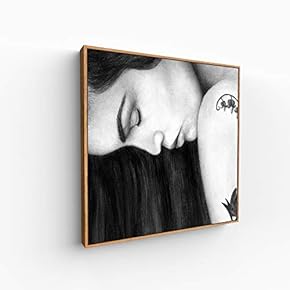 Canvas Wall Art for Living Room, Bedroom Portrait Framed Canvas Prints for Home Decoration Ready to Hang - 16x16 inches
