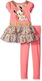 Minnie Mouse 2-Piece Legging Set, Orange, 5