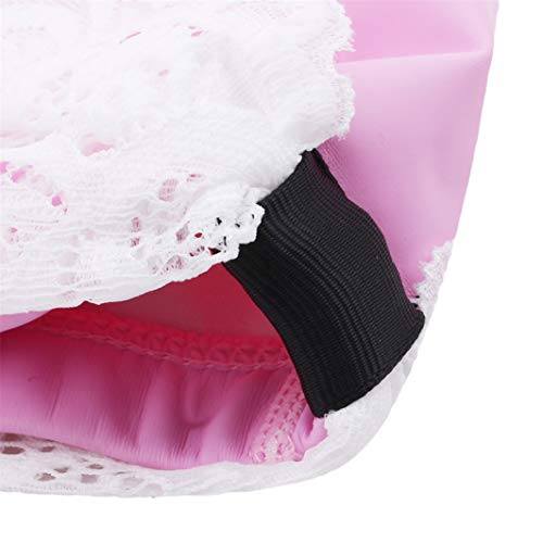 YouCY Lace Flower Swimming Cap Waterproof Swim Hat Bathing Cap Ladies Lace Swim Cap Girl Swim Cap Woman Swimming Cap for Female Swimming Cap,Pink