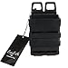 Molle Mag Pouch 5.56 for M4 AR Pistol, Fast Magazine Pouch Holster Polymer Pack of 5(BK)