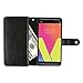 NEXTKIN LG V20 Case, Leather Dual Wallet Folio TPU Cover, 2 Large Pockets Double flap Privacy, Multi Card Slots Snap Button Strap For LG V20 VS995 H990 LS997 H910 H918 US996 - Black