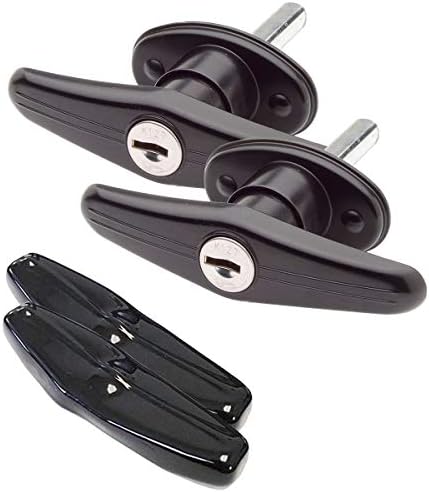 Amazon Com Truck Cap Locking T Handles With Dust Covers Pair Set Automotive