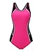 ReliBeauty Womens Color Block One Piece Bathing Suit