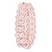 Veenajo Beautiful 2 Rows Simulated Pearl Rhinestone Decor Elastic Stretch Bracelet for Women(pink)