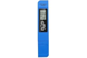 KONVIO NEER 3 in 1 TDS Meter & EC Meter, Digital Water Tester, Easy to Use 0-9990 PPM Meter Kit, Compact for Drinking Water, Hydroponics, Plants, Aquarium, Pool. Not Include Battery CR2032,1Pcs