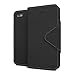 iPhone SE Case, Cellto PU Leather Wallet Cover Stand and Reversible Magnetic Flap [Lifetime Warranty] Flip Cover for Apple iPhone SE / iPhone 5S / iPhone 5 - Black