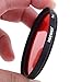 Neewer 58mm Full Red Color Filter for Camera Lens with 58mm Filter Thread