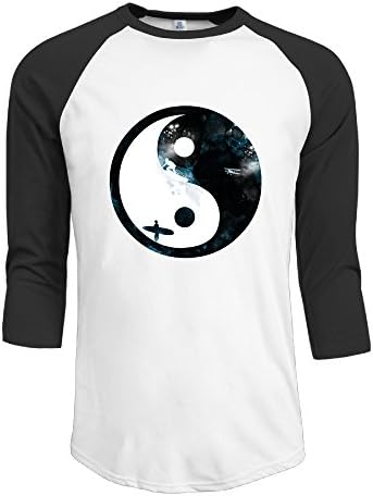 Surfing Tai Chi Yin Yan Men Vintage 3/4 Sleeve Raglan Shirts