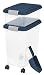 IRIS USA 3 Piece Airtight Pet Food Storage Container Combo, Navy Blue MP-8/MP-1/SCP-2 primary