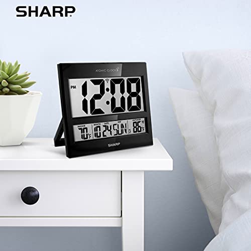 Sharp Atomic Clock Atomic Accuracy Never Needs Setting! New Gloss
