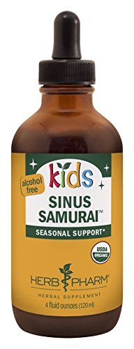 Herb Pharm Kids Certified-Organic Alcohol-Free Sinus Samurai Herbal Formula, 4 Ounce Herb Pharm Kids Certified-Organic Alcohol-Free Sinus Samurai Herbal Formula, 4 Ounce