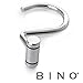 BINO | Shower Curtain Hooks, Chrome | Set of 12 Shower Curtain Rings | Shower Hooks for Curtain Shower Rings