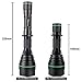 UniqueFire T50 850nm IR Illuminator Flashlight Lights for Night Vision,Zoomable Infrared Flashlight Illuminator 3 Modes Memory Function Predator Light,with Fast Replace Torch Head and Pill System