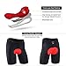 Sportneer Men’s Cycling Shorts Biking Bike Bicycle Pants Half Pants 4D Coolmax Padded, Comfort, Breathable & Absorbent Blackthumb 1