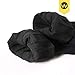 WANDER Classic Ribbed Dress Socks 8 pairs Men's Cotton Solid Premium Socks Seamless Soft (8black, Shoe Size:7-12)