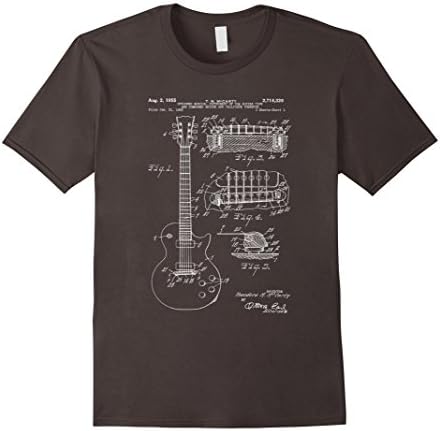 Men's Patent Guitar T Shirt Medium Asphalt