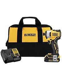 DEWALT DCF809C1 Atomic 20 V Max iones de litio sin escobillas, compacto, 1 4 pulgadas Kit de controlador de impacto con 1 batería.