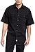Carhartt Men's Big & Tall Twill Short Sleeve Work Shirt Button Front,Black,XXX-Large