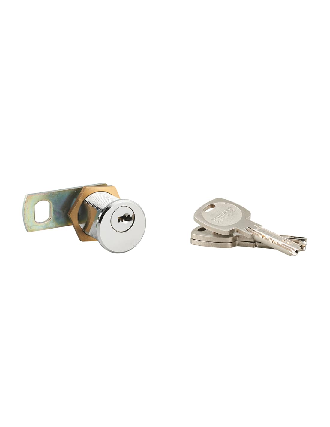 Special Marine Threshing Machine, Brass Body Compatible with P.T.T. Pass - Supplied with 3 Keys - Pin Mechanism, Flat Cam No. 3 Double Groove with Fork - Maximum Thickness 23 mm - Made in France