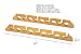 Organized Fishing Solid Pine Horizontal Ceiling Rack for Fishing Rod Storage, Holds up to 9 Fishing Rods, CPR-009 variant