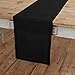 Solino Home Linen Black Table Runner 60 Inches - 100% Pure Linen Short Table Runner 14 x 60 Inch Ideal for Dresser and Coffee Tables - Fall, Autumn, Halloween, Thanksgiving, Holiday - Fete