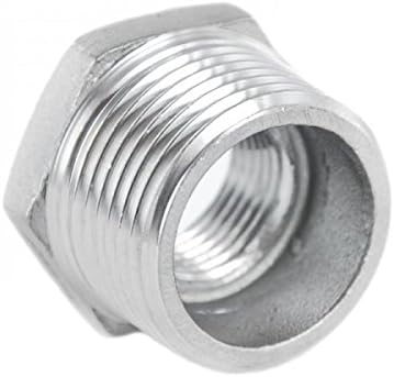 1 1/4" x 1" KI Stainless Steel Reducer Reducer V4A Thread Fitting AG x IG