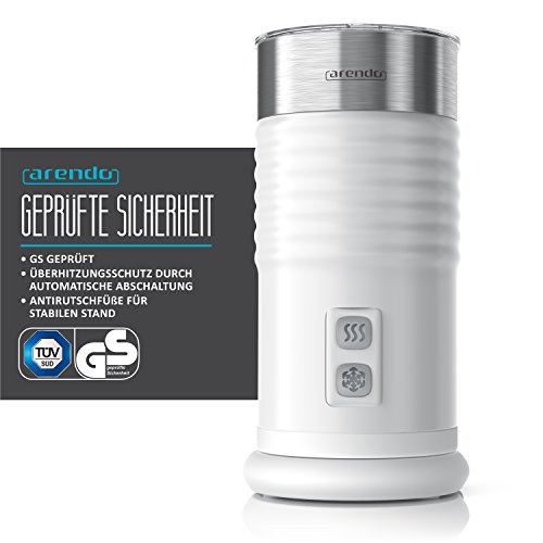 Arendo - Milchaufschäumer automatisch - Milk frother Modell Strix Controller - 2-Tasten für Warm- und Kaltaufschäumen… – Bild 3